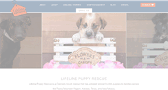 Desktop Screenshot of lifelinepuppy.org